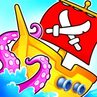 Pirate ship. Awesome sea games